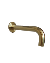 Brushed Gold wall mount bath spout 180° swivel bathtub basin sink vanity